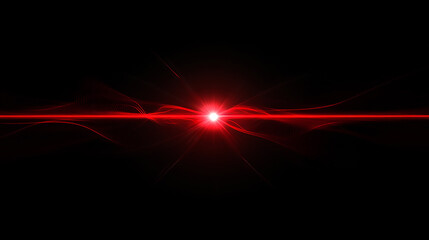 Wall Mural - modern lens flare red background streak rays