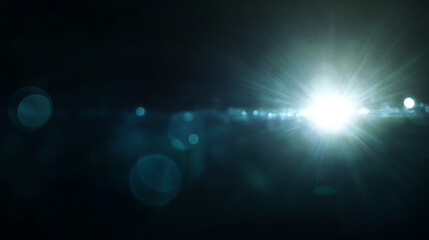 Wall Mural - lens flares for photography and anamorphic lens flare