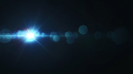 Wall Mural - lens flares for photography and anamorphic lens flare