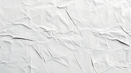 Wall Mural - Abstract White Crumpled Paper Texture Background for Design Projects