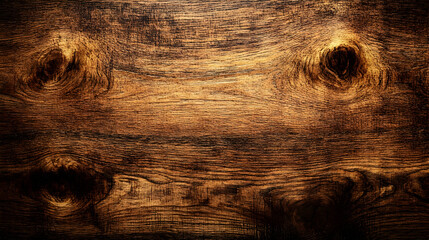 Dark Brown Wooden Texture with Knots and Grain Patterns, Perfect for Rustic Backgrounds and Designs