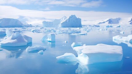 Sticker - Frozen Landscape in Antarctica