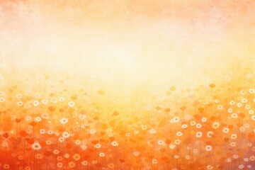 Sticker - Orange flower field background.