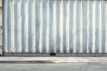 Poster - Container wall mockup shipping container.