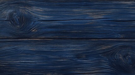 A close-up view of dark blue wooden planks with a textured surface, ideal for backgrounds and design projects.