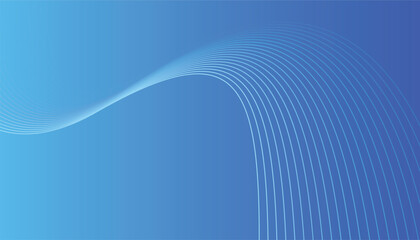Aufkleber - Abstract glowing wave lines on blue background. modern flowing wavy lines on blue background. dynamic wave pattern. modern flowing wavy lines