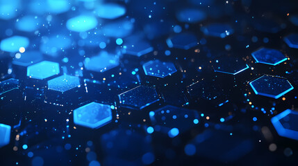Hexagonal network with futuristic feel