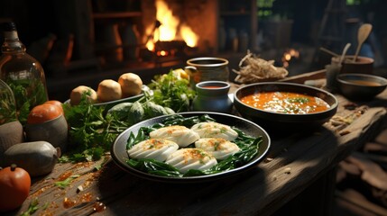 Canvas Print - photo thai food, 