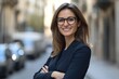 © Rawpixel.com - A smiling spanish businesswoman glasses photo face.