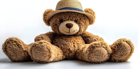 Poster - a teddy bear wearing a hat

