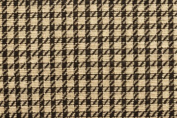 classic houndstooth pattern featuring a subtle weave of black and white checks on a neutral backgrou