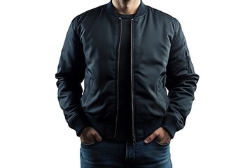 Man in a leather jacket