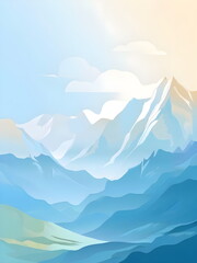 Wall Mural - mountain landscape