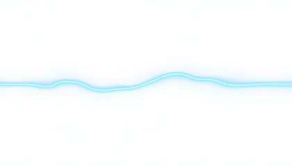 transparent blue neon futuristic line effect isolated with white highlights, png