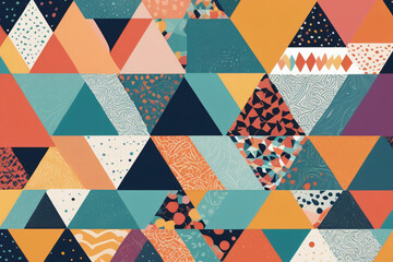 Sticker - seamless geometric pattern