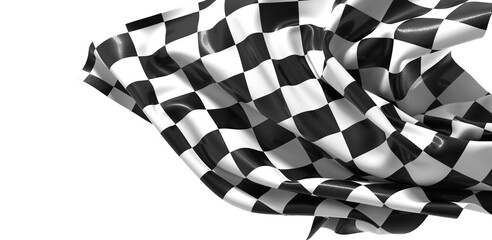 The checkered flag waves signifying the end of the race