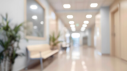 Abstract blur of a beautiful hospital and clinic interior for background use