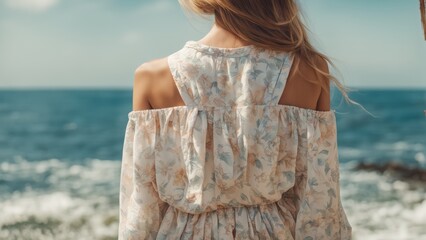 Poster - woman on the beach