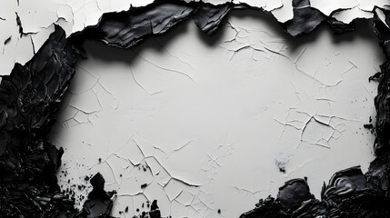 Wall Mural - blank white background charred at the edges