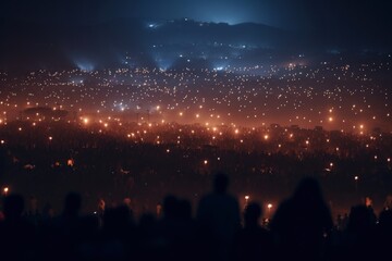 african americans night outdoors lighting.