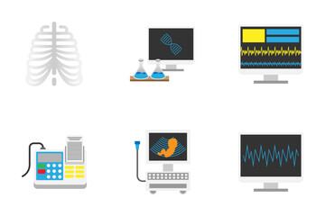 flat vector illustration of medical devices or equipment in hospitals. health and medical illustrati