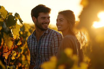 Sticker - Romantic Sunset Vineyard Tour for Couple During Harvest  