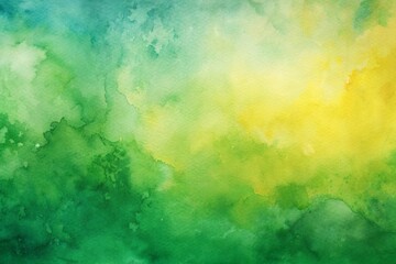 Wall Mural - vibrant abstract green and yellow watercolor gradient detail pattern background and wallpaper featur