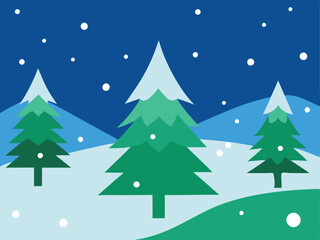 Sticker - Christmas Hand-Drawn Vector Background.