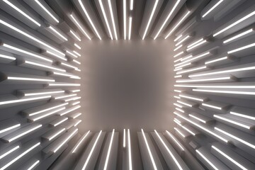 Wall Mural - 3d light abstract white background design