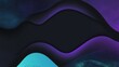 © BYAI - Colorful abstract background with smooth curves and gradients in purple, blue, and black hues, creating a modern digital design