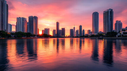 Wall Mural - skyline in the city