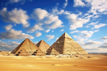 Canvas Print - Pyramids architecture landscape landmark.