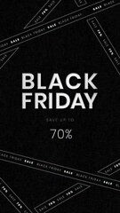 black friday sale banner with big discount offer