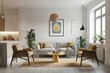 © Michael - Bright Home Mockup in a Fresh Collaborative Minimalist Interior