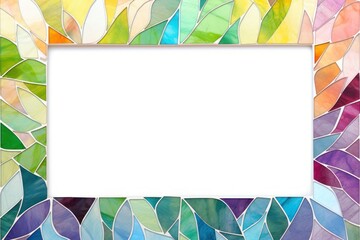 Sticker - Leaf art backgrounds frame.