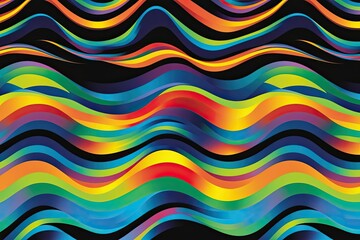 Wall Mural - 4k vibrant color gradient background with holographic noise effect in retro 80s and 90s aesthetic