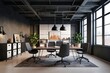 © Michael - Elegant Office Mockup Modern Industrial Workspace Design