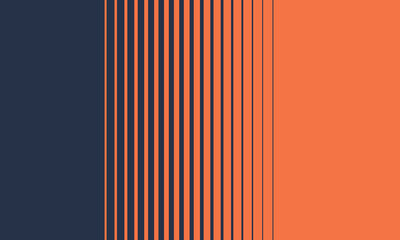 Wall Mural - Simple background of blue and orange stripes pattern