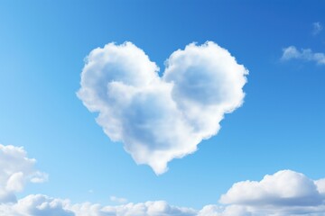 Wall Mural - Heart shaped sky backgrounds outdoors.