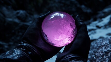 Halloween's mysticism is embodied by the occult fortune teller's glowing crystal ball.