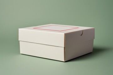 Canvas Print - Carton cake box white container rectangle.