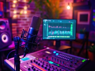 Canvas Print - Recording Studio Equipment