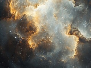 Wall Mural - Space with many stars