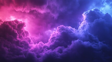 Canvas Print - Purple and Blue Clouds