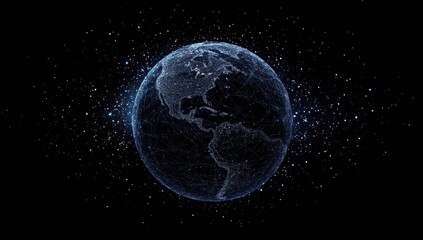 Wall Mural - digital earth illustration