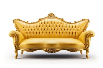 Sticker - Luxury sofa furniture chair white background.