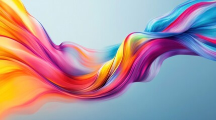 Canvas Print - Abstract Colorful Swirling  Design