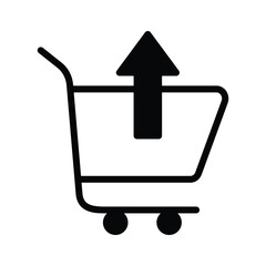 Wall Mural - Icon for returning items to the shopping cart for further review