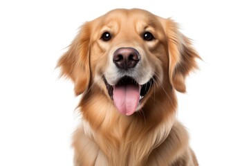 Wall Mural - Cute dog retriever mammal animal.