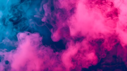 Wall Mural - Abstract Pink and Blue Smoke Swirls Background